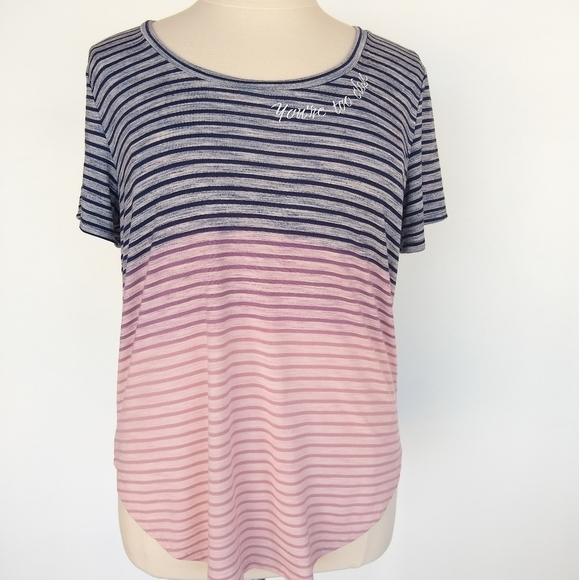 SALE 🛍️ MAURICES You're too close striped ombre top Womens size XL - Picture 8 of 8